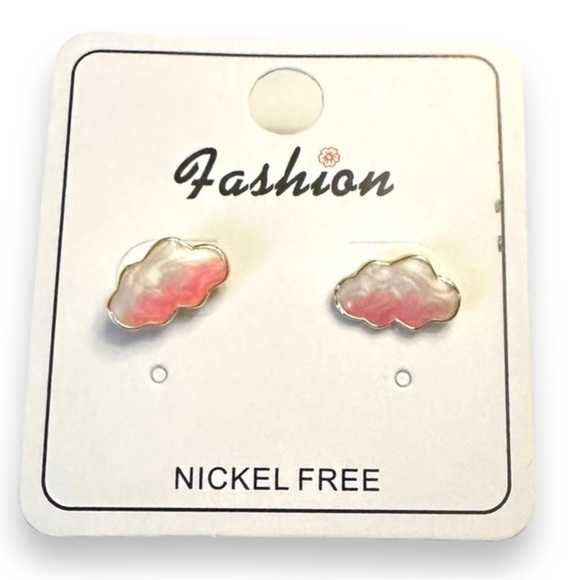 4/$25 Hand Painted Enamel Storm Clouds - Picture 2 of 5